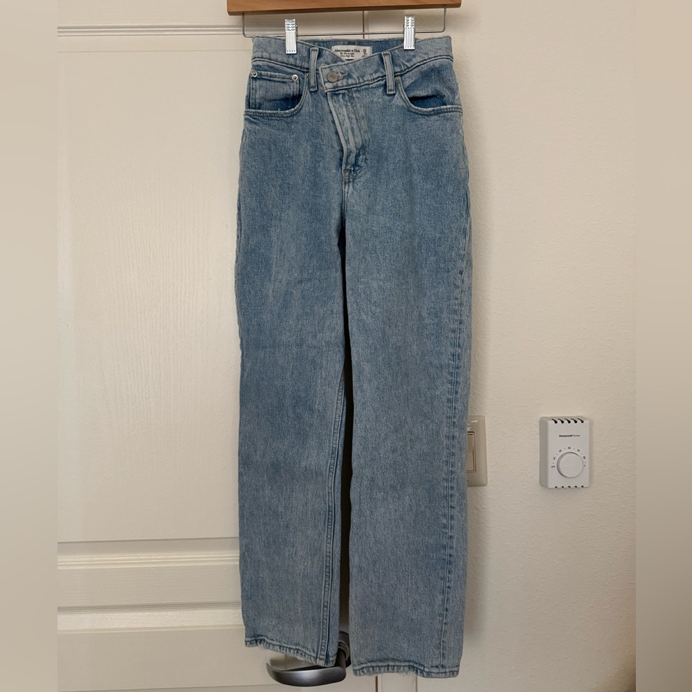 Abercrombie & Fitch Light Blue Straight Leg Jeans